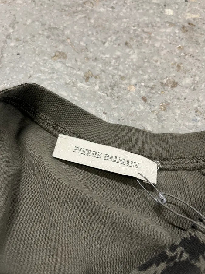 2000s Pierre Balmain Green Leopard Fury Effect Longsleeves (M) aPfjEgw 11