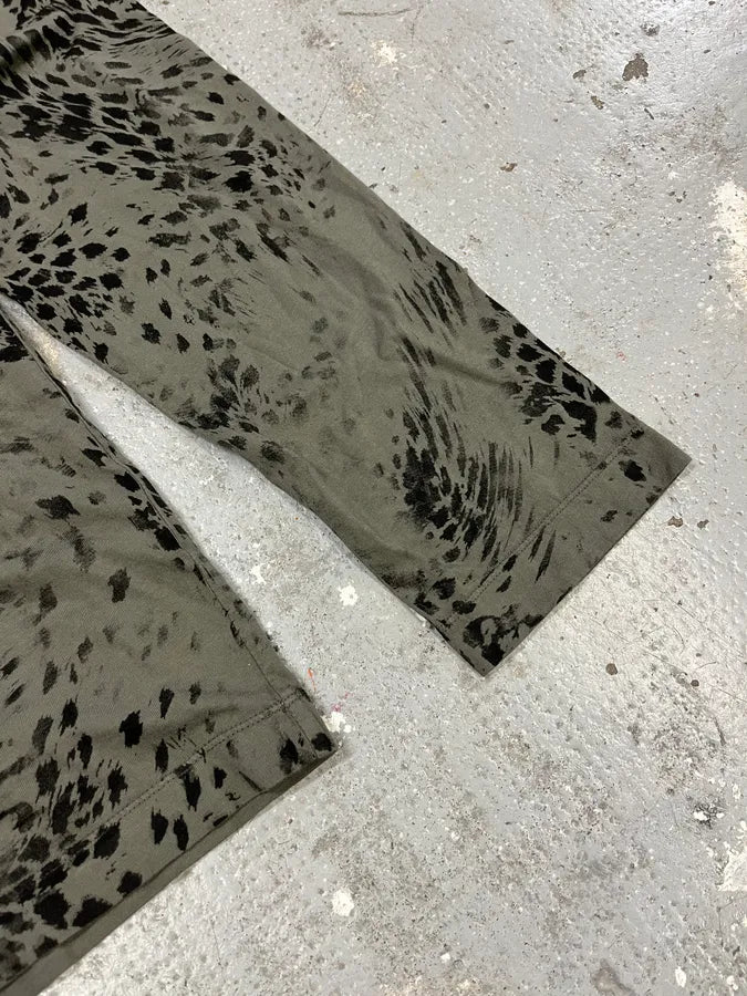 2000s Pierre Balmain Green Leopard Fury Effect Longsleeves (M) aPfjEgw 5