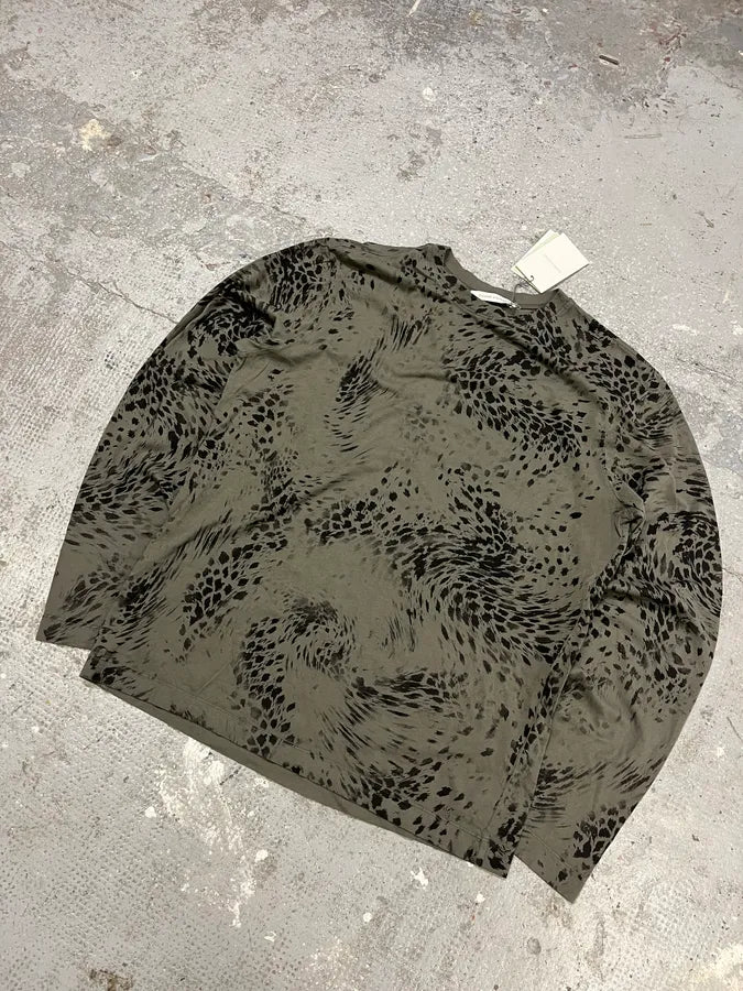 2000s Pierre Balmain Green Leopard Fury Effect Longsleeves (M) aPfjEgw 8