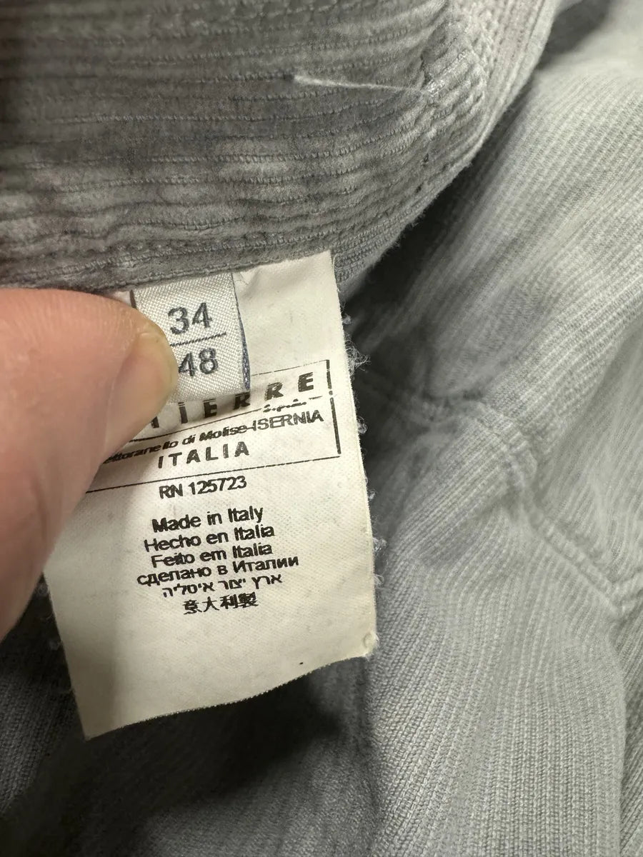 2000s Pierre Balmain Multi Pockets Utility Velvet Shirt (M) 12