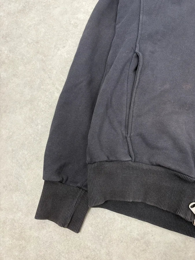 2010s Pierre Balmain Navy Eagle Embroidered Zip-up Hoodie LsGCrVx 7