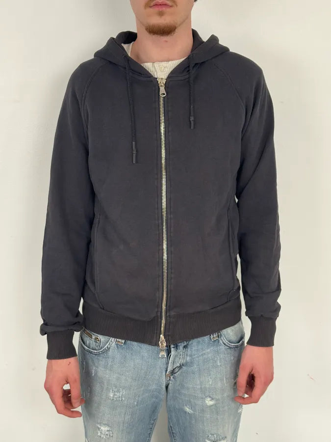 2010s Pierre Balmain Navy Eagle Embroidered Zip-up Hoodie LsGCrVx 1