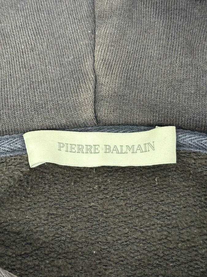 2010s Pierre Balmain Navy Eagle Embroidered Zip-up Hoodie LsGCrVx 11