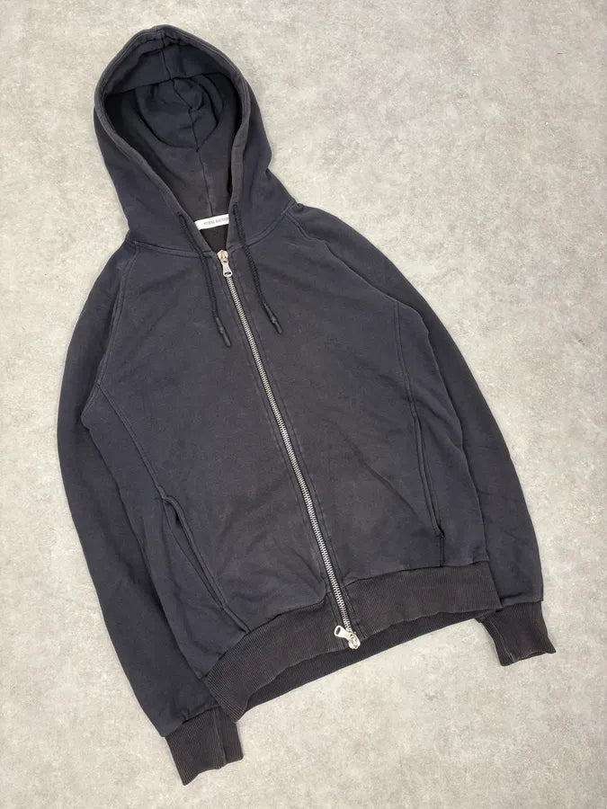 2010s Pierre Balmain Navy Eagle Embroidered Zip-up Hoodie LsGCrVx 3