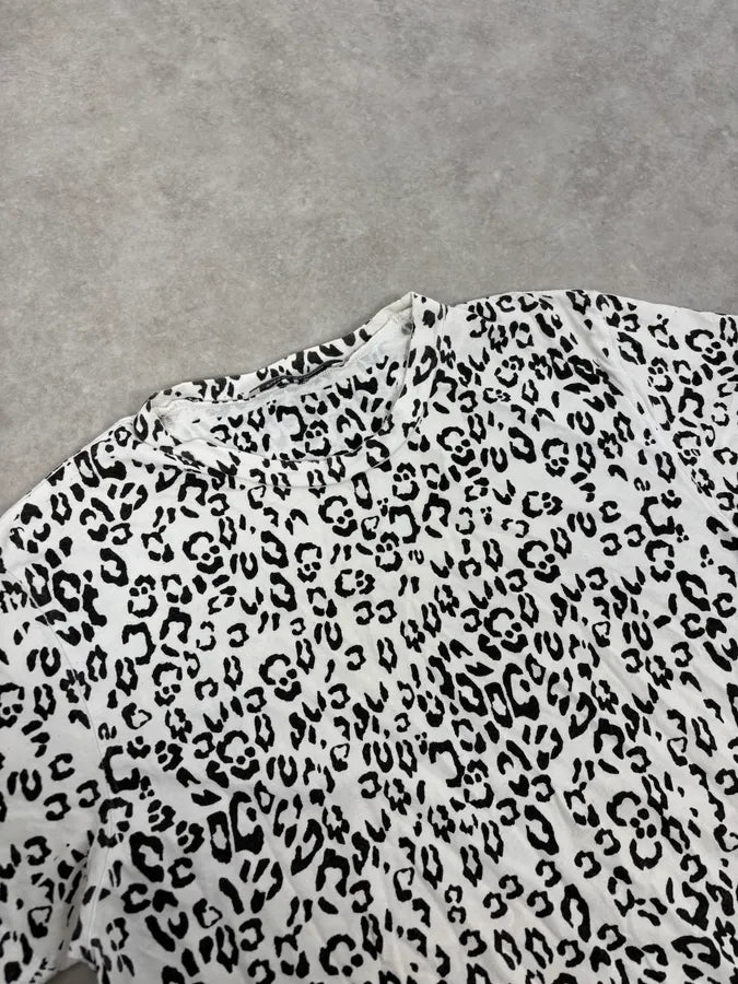SS2013 Pierre Balmain White Leopard T-Shirt txgQRhI 4