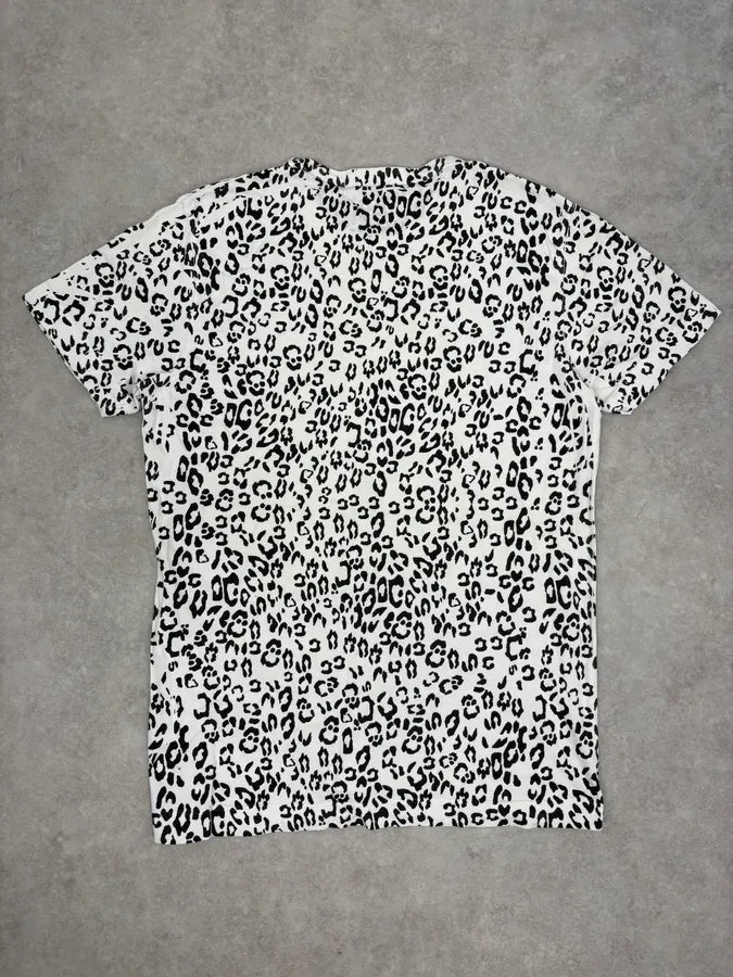SS2013 Pierre Balmain White Leopard T-Shirt txgQRhI 5