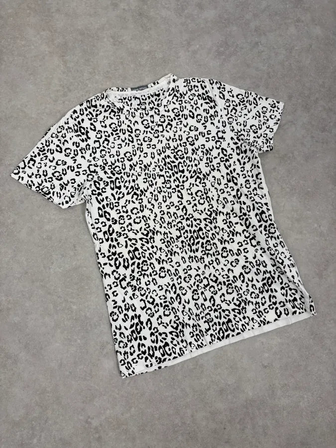 SS2013 Pierre Balmain White Leopard T-Shirt txgQRhI 3