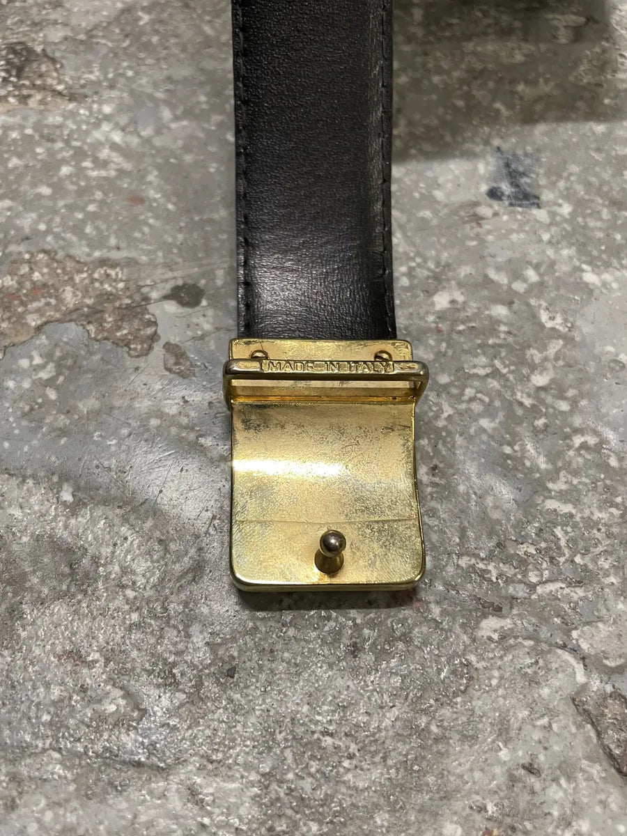 2000s Pierre Cardin Brown Python Leather Belt (OS) 5