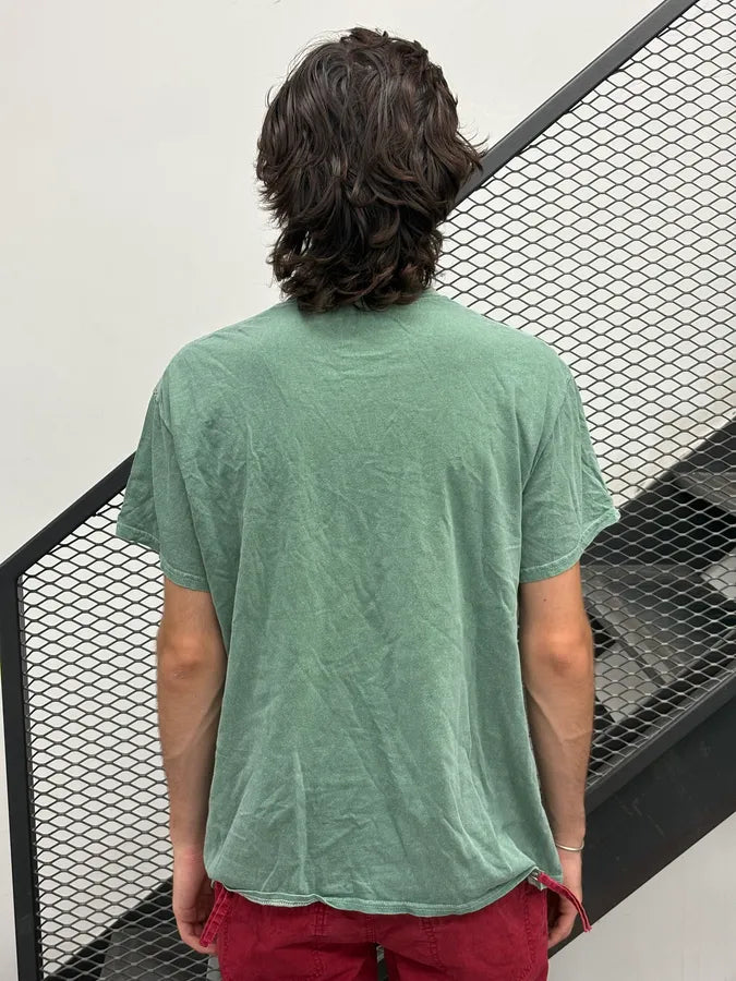 2000s Playboy Faded Green Scooter Logo Relaxed T-Shirt HvRUJLz 3
