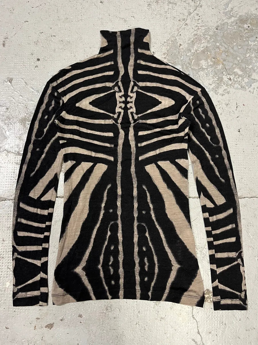 2000s Plein Sud Abstract Bones Top (S/M) lOOFWyL 0