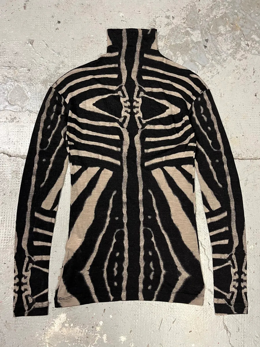 2000s Plein Sud Abstract Bones Top (S/M) lOOFWyL 5