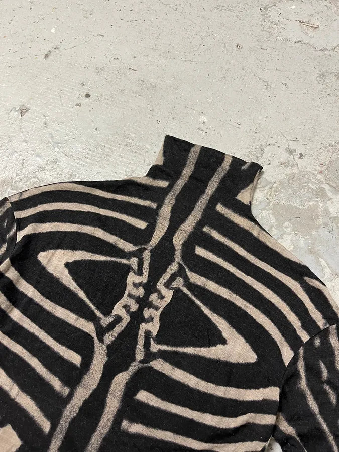 2000s Plein Sud Abstract Bones Top (S/M) lOOFWyL 7