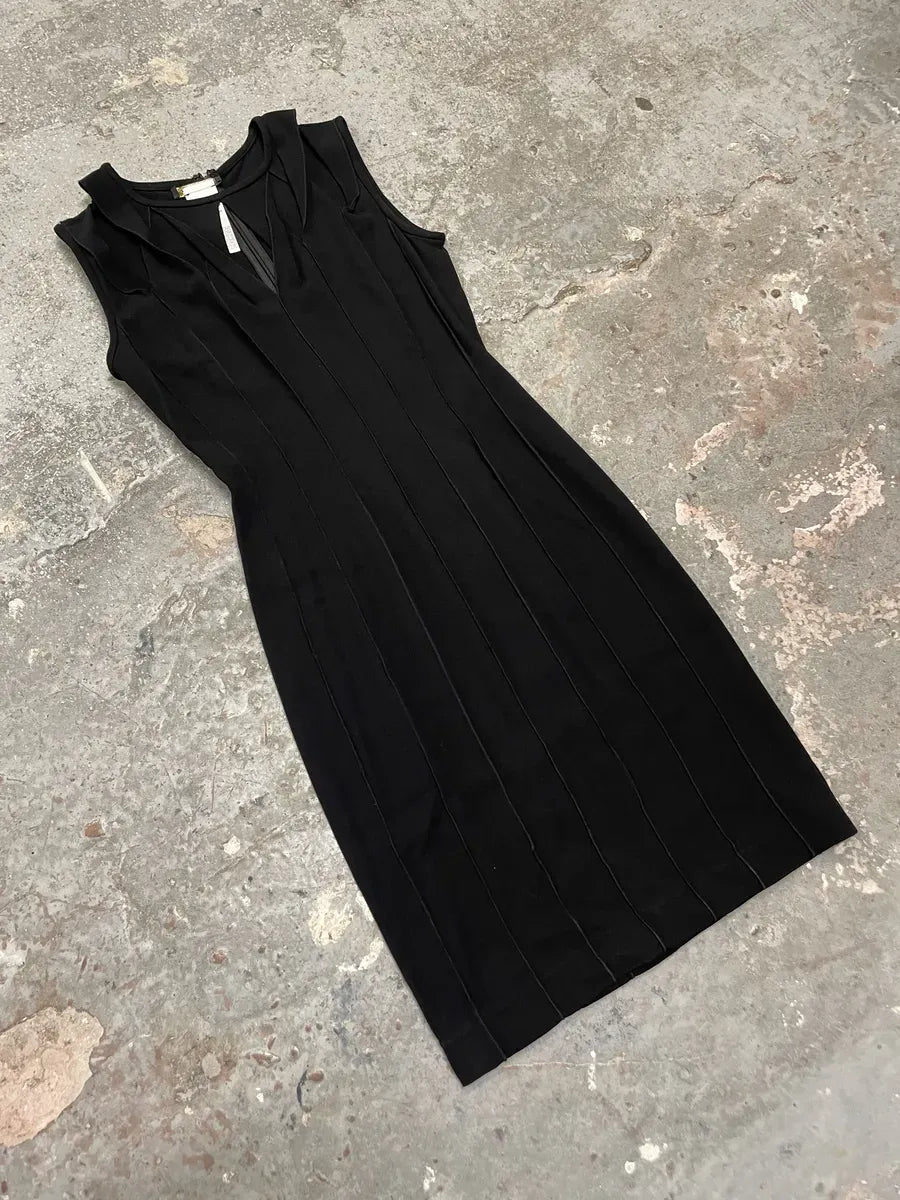 2000s Plein Sud Back Zip Lined Minimalist Dress NVTDjmu 10