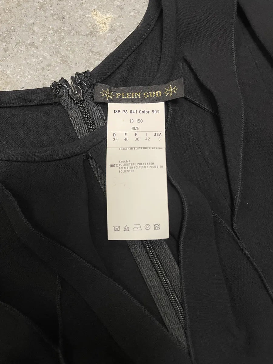 2000s Plein Sud Back Zip Lined Minimalist Dress NVTDjmu 9