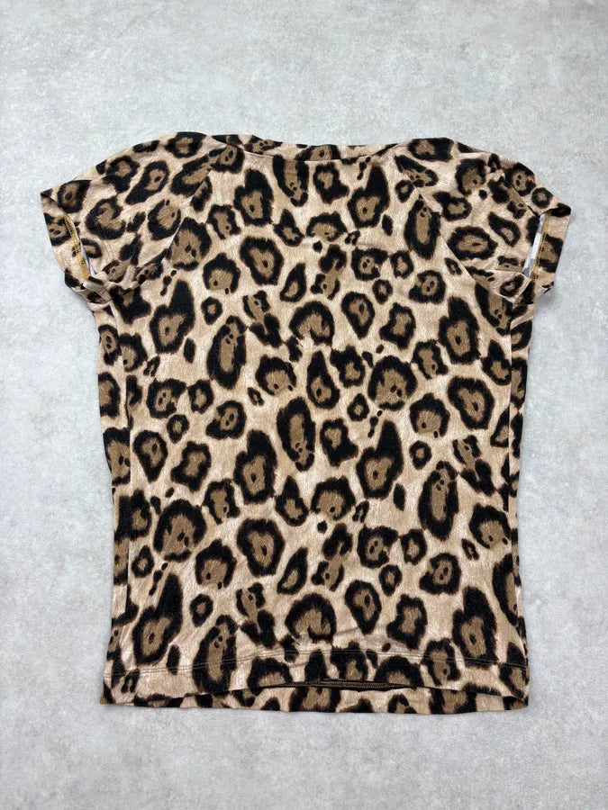 2000s Plein Sud Beige Leopard T-Shirt OphiEnP 5