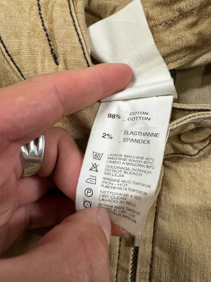 2000s Plein Sud Beige Light Tactical Jacket (M) qlDukJI 6