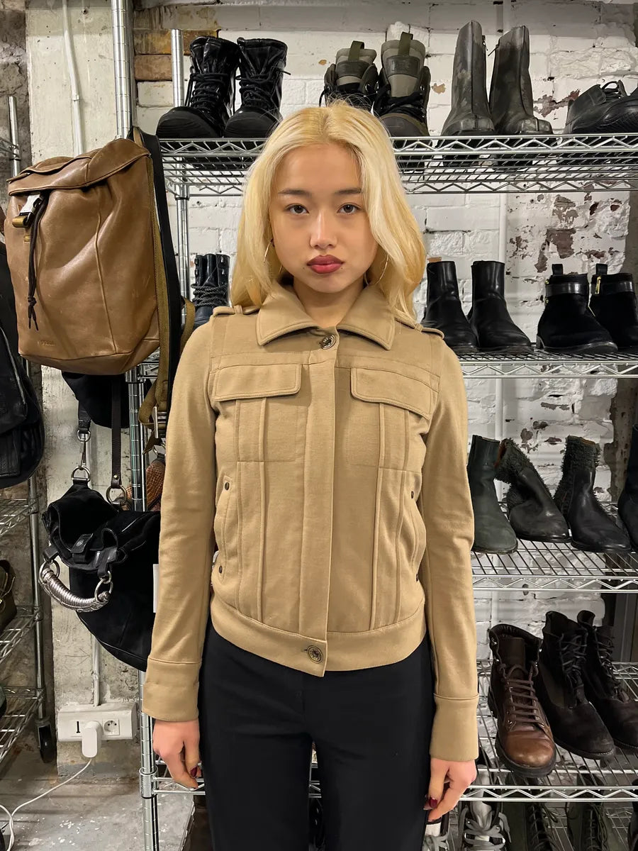 2000s Plein Sud Beige Minimalist Jacket PRqycMJ 0