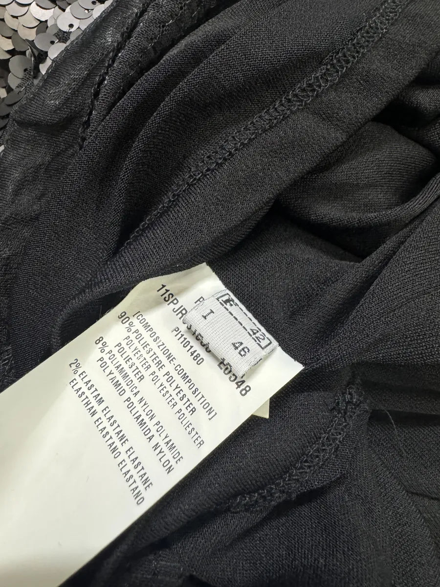 2000s Plein Sud Black Disco Sequin Dress (M/L) 8