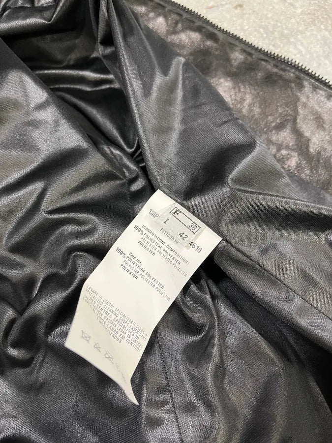 2000s Plein Sud Black Sequin Leather Jacket WgKMOKZ 8