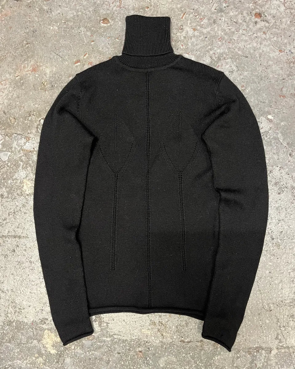 2000s Plein Sud Black Sexy Emancipated Women Turtleneck (S/M) GWyWNDn 0