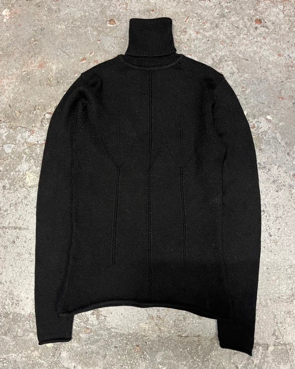 2000s Plein Sud Black Sexy Emancipated Women Turtleneck (S/M) GWyWNDn 3
