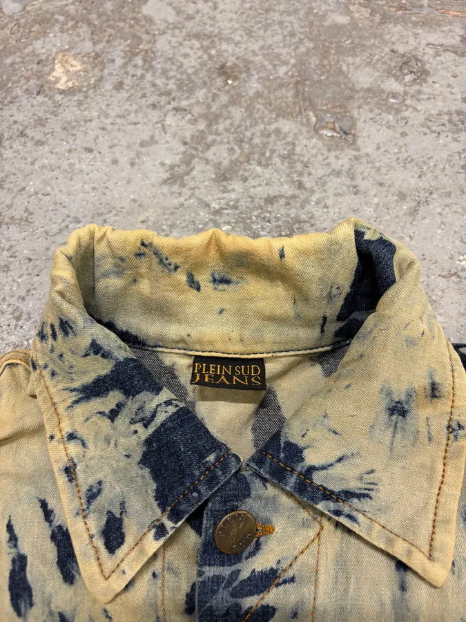 2000s Plein Sud Bleached Denim Jacket GYasWTr 8