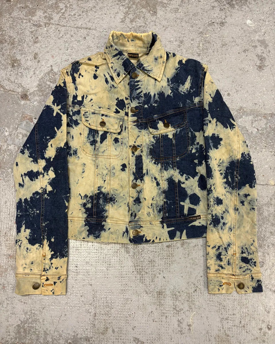 2000s Plein Sud Bleached Denim Jacket GYasWTr 0