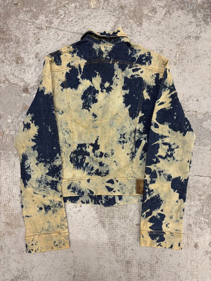 2000s Plein Sud Bleached Denim Jacket GYasWTr 3