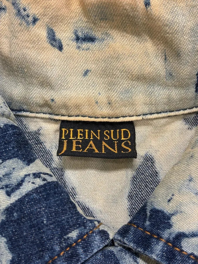 2000s Plein Sud Bleached Denim Jacket GYasWTr 10