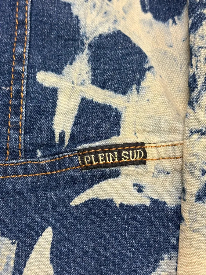2000s Plein Sud Bleached Denim Jacket GYasWTr 9