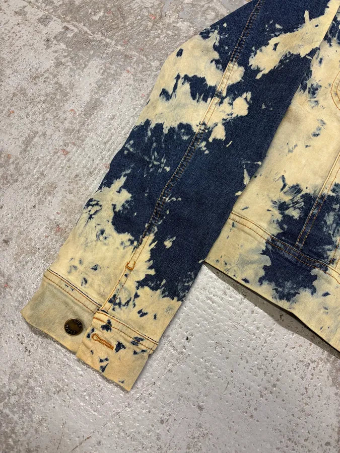 2000s Plein Sud Bleached Denim Jacket GYasWTr 5
