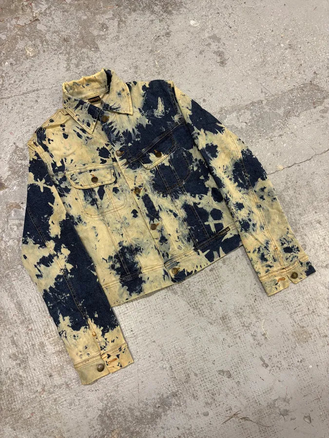 2000s Plein Sud Bleached Denim Jacket GYasWTr 1