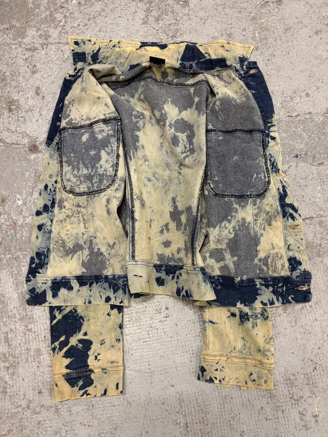 2000s Plein Sud Bleached Denim Jacket GYasWTr 2