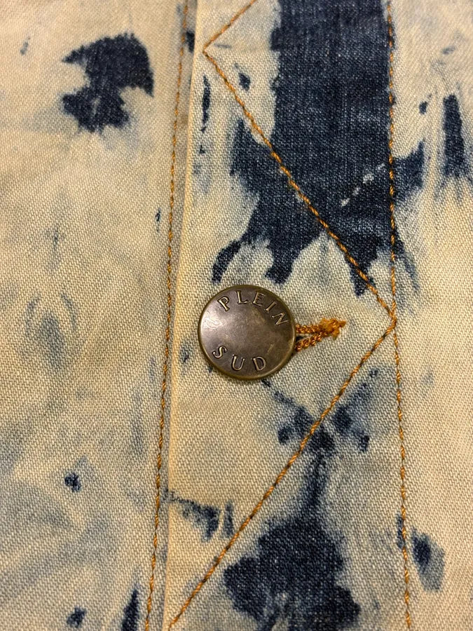 2000s Plein Sud Bleached Denim Jacket GYasWTr 6