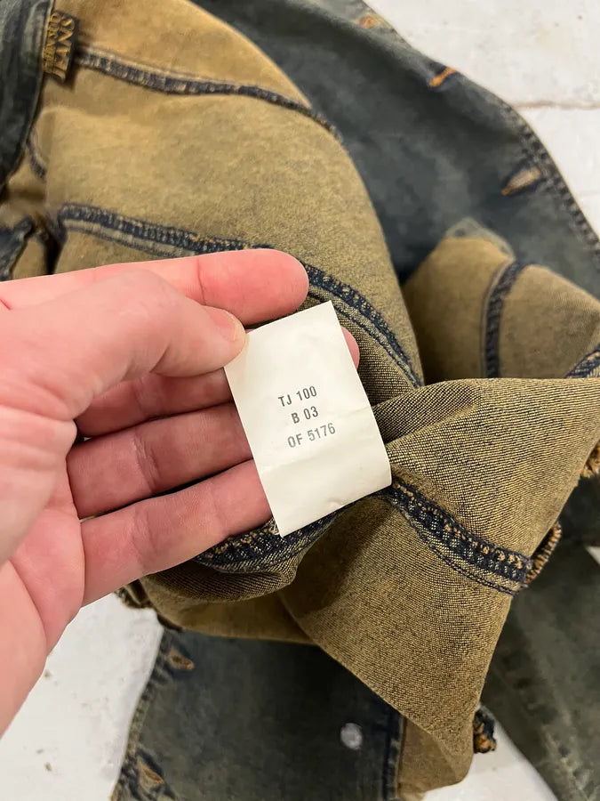 2000s Plein Sud Blue Faded Denim Jacket fPQtTCR 11