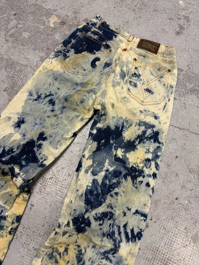 2000s Plein Sud Blue Psychedelic Denim Jeans (XS/S) oaahlSY 2