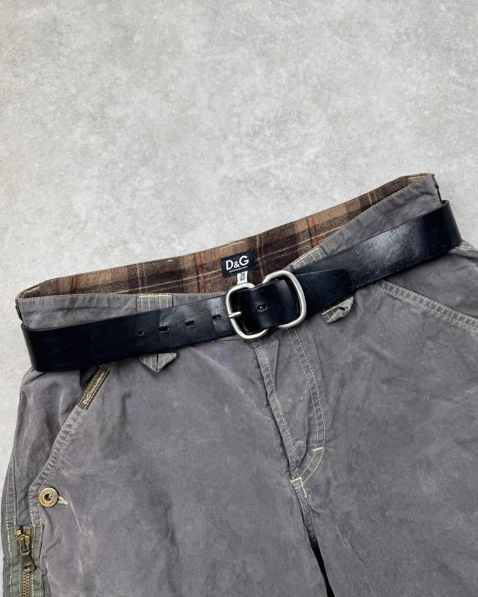 2000s Plein Sud Classic Black Leather Belt JLQgwXv 0