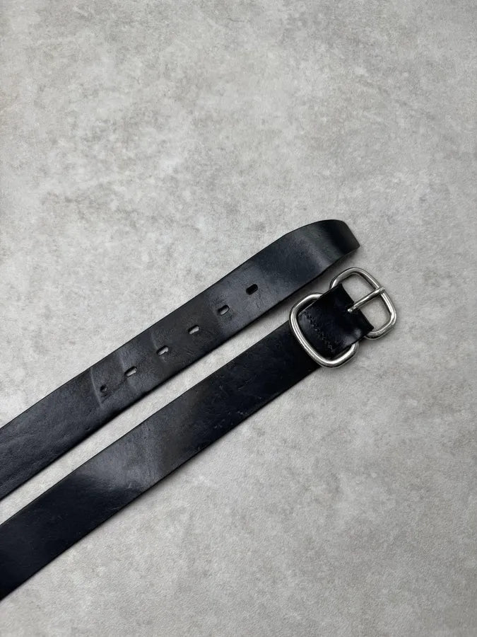 2000s Plein Sud Classic Black Leather Belt JLQgwXv 2