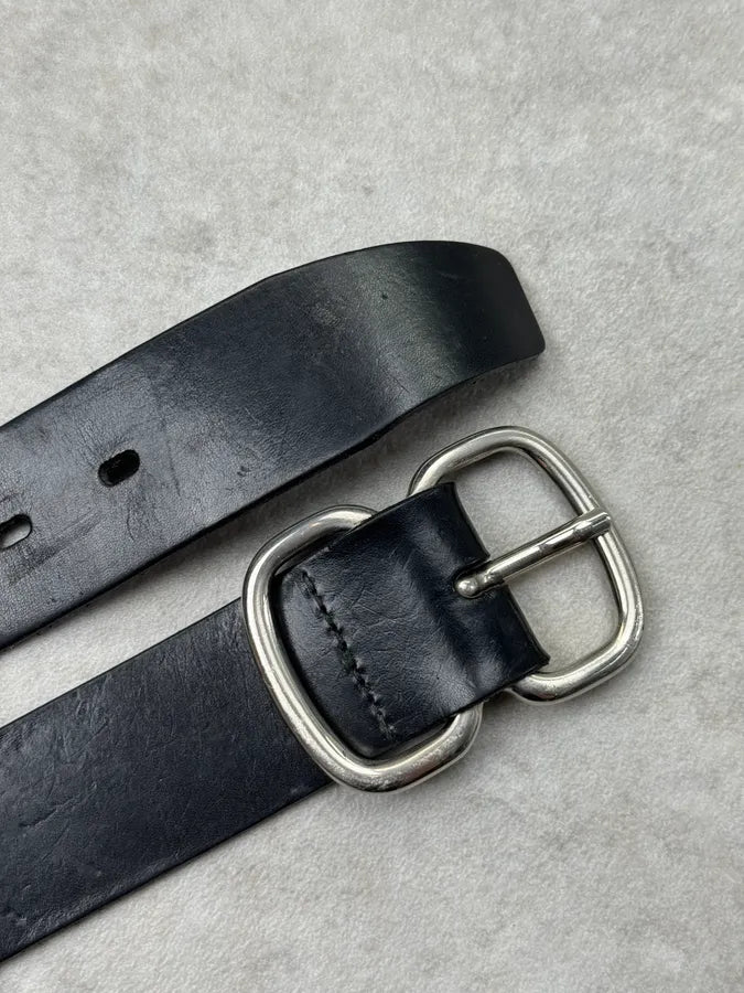 2000s Plein Sud Classic Black Leather Belt JLQgwXv 4
