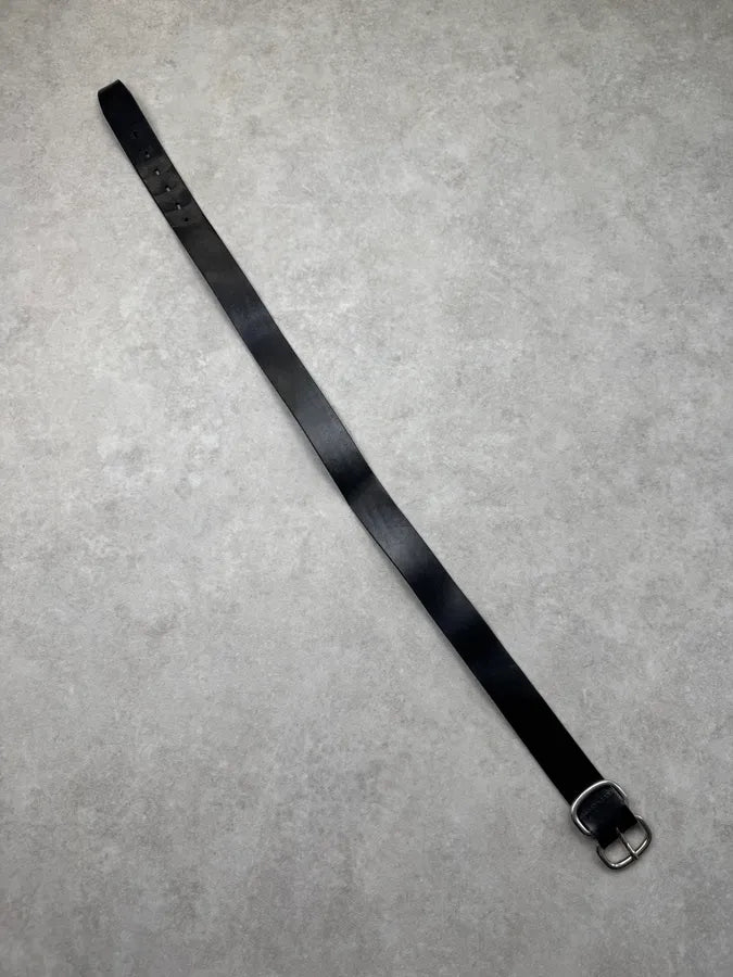 2000s Plein Sud Classic Black Leather Belt JLQgwXv 5