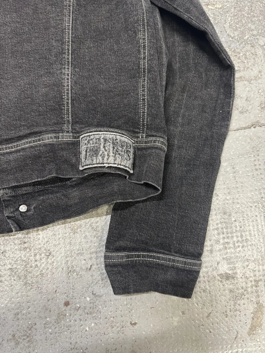 2000s Plein Sud Cropped Grey Denim Jacket IZOXkkP 4