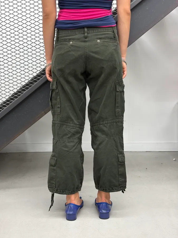 2000s Plein Sud Dark Olive Cargo Short Pants yJtaKGY 2