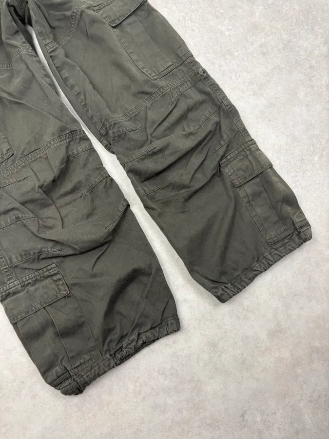 2000s Plein Sud Dark Olive Cargo Short Pants yJtaKGY 7
