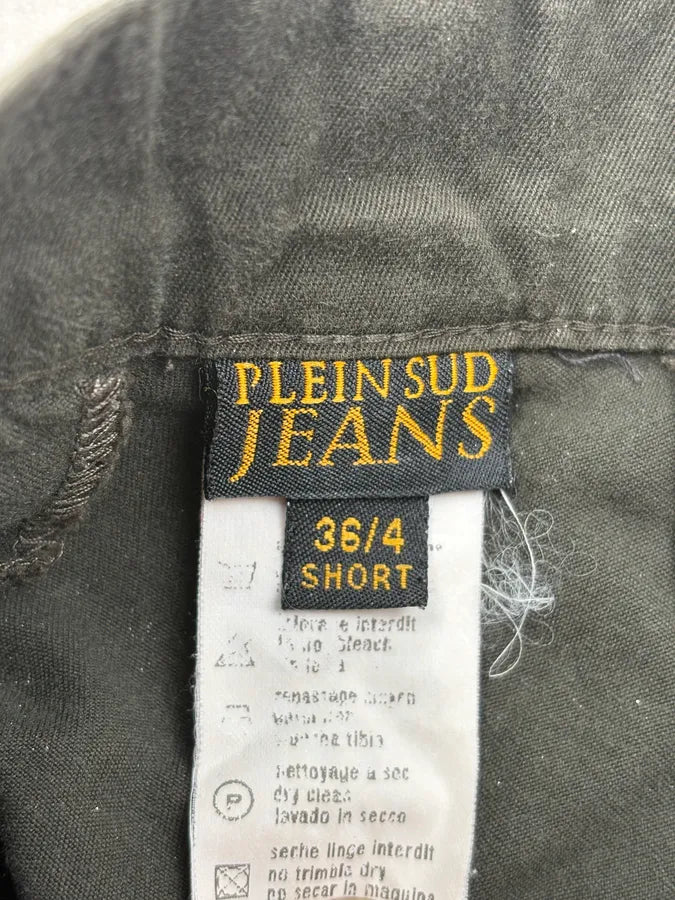 2000s Plein Sud Dark Olive Cargo Short Pants yJtaKGY 10