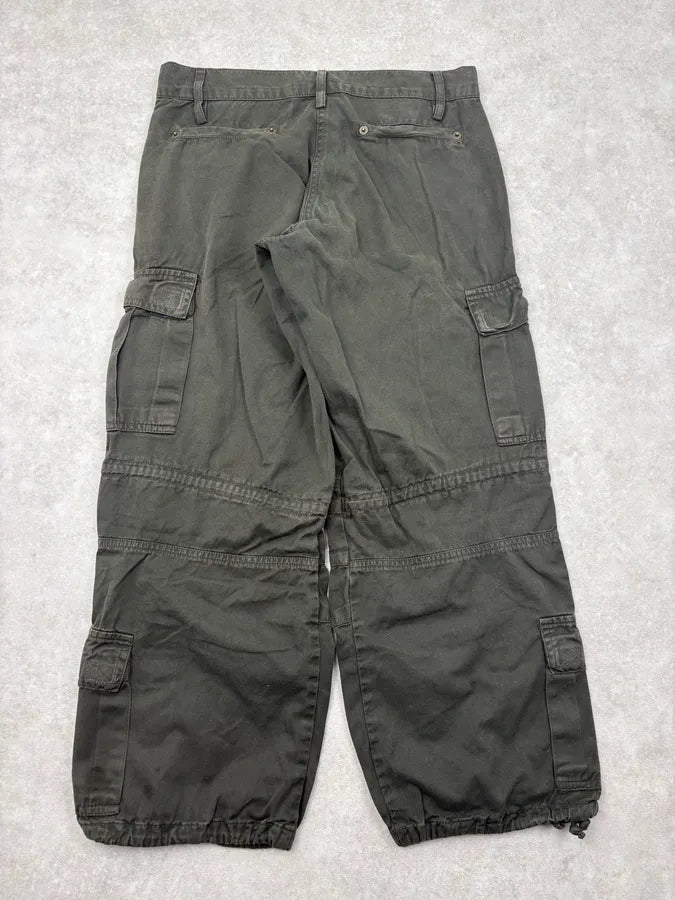 2000s Plein Sud Dark Olive Cargo Short Pants yJtaKGY 4