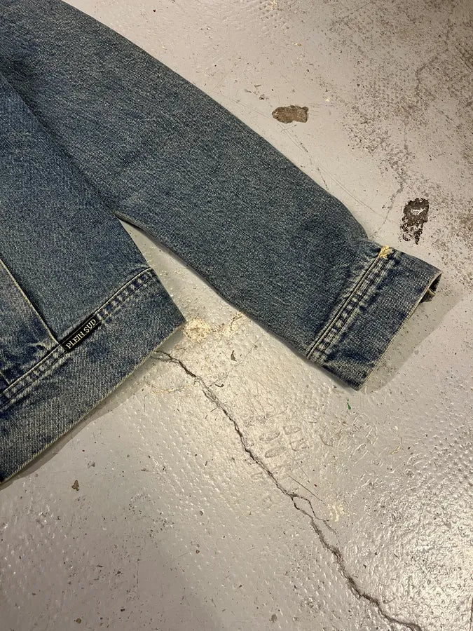 2000s Plein Sud Deadskull Embroidered Blue Denim Jacket nrOkmlS 6