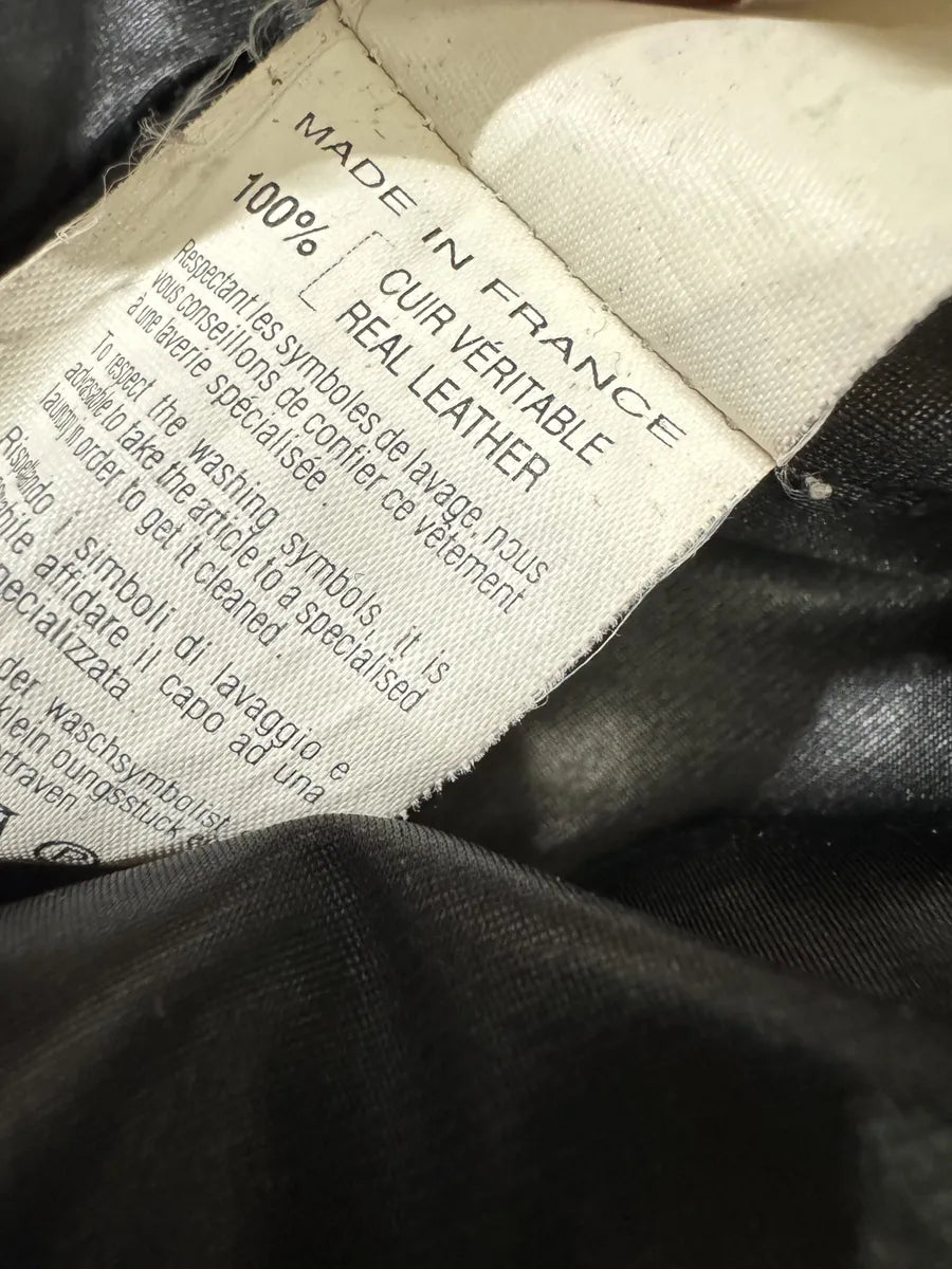 2000s Plein Sud Embellished Holes Brown Leather Trench Long Jacket VHHxhFh 5