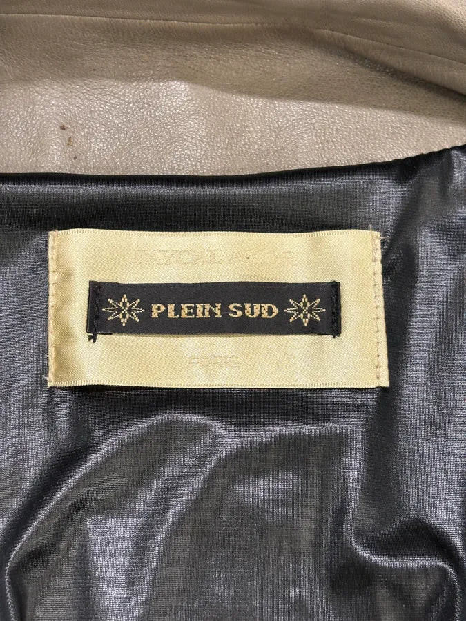 2000s Plein Sud Grey Raw Pure Leather Jacket pXWyTUA 8
