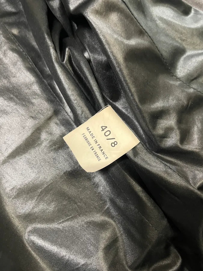 2000s Plein Sud Lace Up Biker Black Leather Jacket VOHLiWh 11