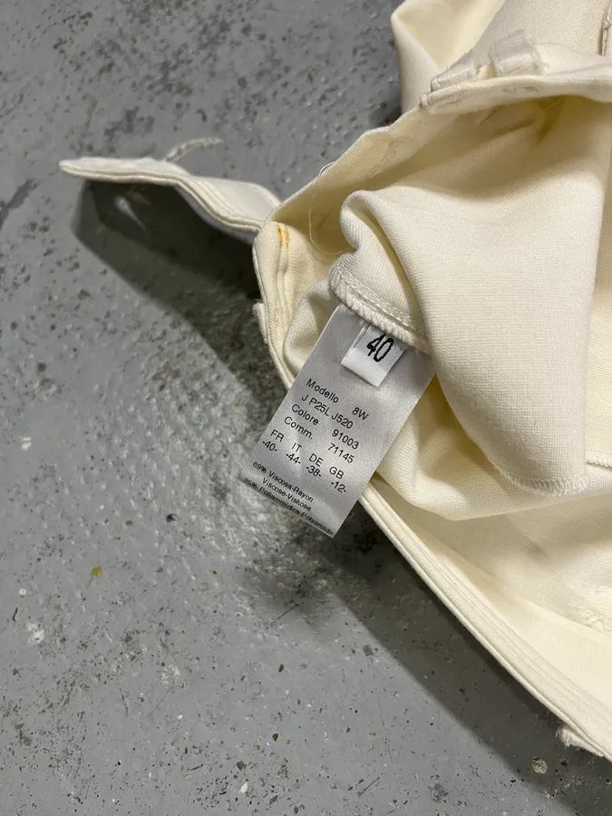 2000s Plein Sud Officer Cream Milano Double-Breasted Pants ZEZjRPh 10